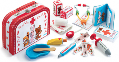 Black Friday játékok - Djeco-Trusa-de-doctor-veterinar