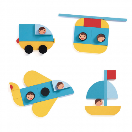 Akciók - Djeco-Ze-GeoVroom-Djeco-joc-de-construit-cu-piese-geometrice