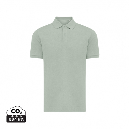 Tricouri - Tricou polo unisex IQONIQ Yosemite, bumbac organic si reciclat, 220 GSM, medium fit