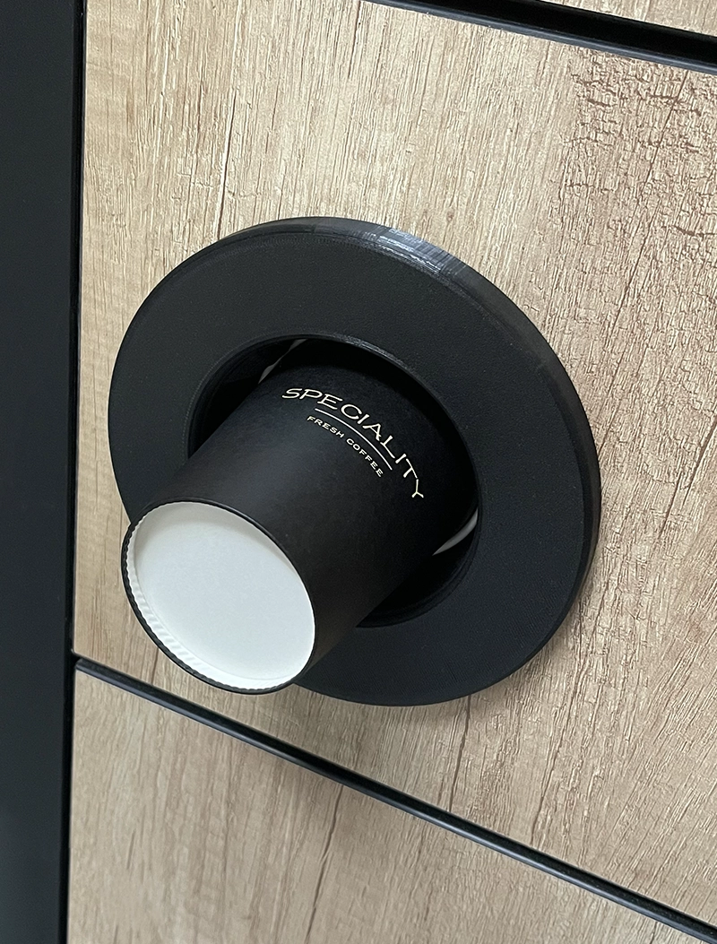 Mobilier aparate cafea - Dispenser pahare de carton pentru mobilier aparate cafea