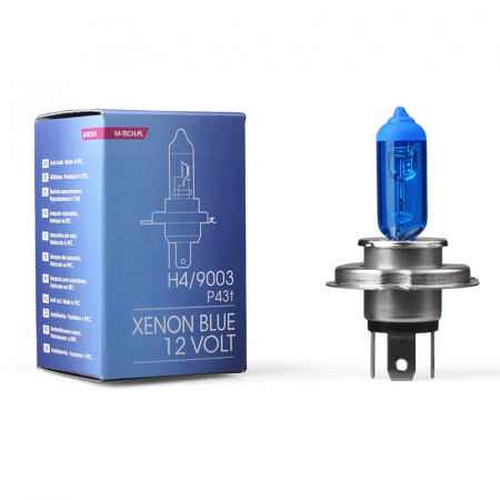 Lumini, Becuri, Proiectoare - Bec cu halogen XenonBlue, H4, 12V, P43t-38, 60/55W