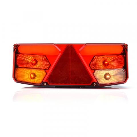 Lampi stop, semnalizare, Triple - Lampa hibrida multifunctionala spate, tripla cu 7 functii, 1224V, 35 x 13.1cm - WAS 1029