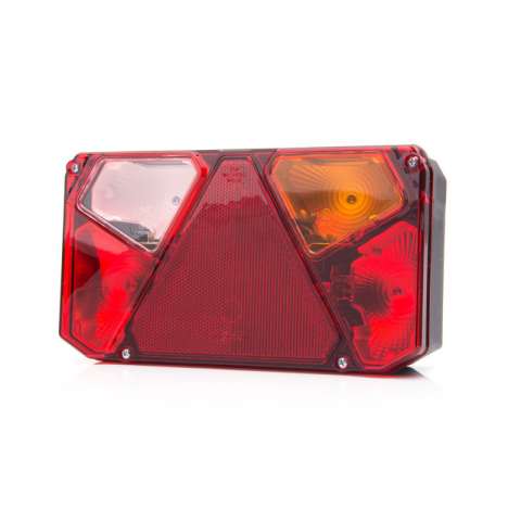Lampi stop, semnalizare, Triple - Lampa semnalizare spate, tripla cu 6 functii, 1224V, 24.2 x 13.4cm - WAS 908C