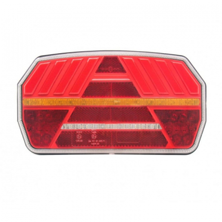 Lampi stop, semnalizare, Triple - Lampa semnalizare spate, tripla cu 6 functii, semnalizare dinamica si efect neon, 24 x 14cm - Truck LED L1957