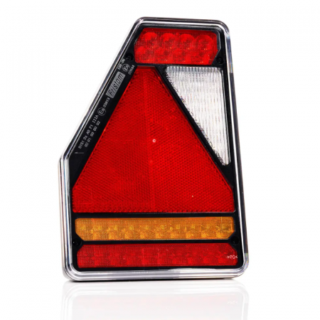 Lampi stop, semnalizare, Triple - Lampa semnalizare, stop, tripla LED, cu triunghi, 21.1 x 14.6cm, 12V, IP 68