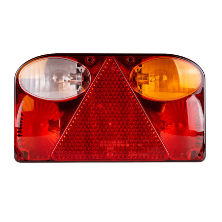 Lampi stop, semnalizare, Triple - Lampa stop, tripla cu mufa rotunda Bajonet 5 pini, cu 6 functii, 23.8 x 13.8cm - Fristom FT-088