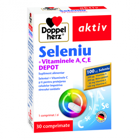 Vreau să fiu activ! - Doppelherz Aktiv Seleniu+Vitaminele A, C, E, 30 Comprimate
