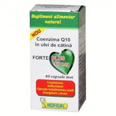 Inimioară, Inimioară - Coenzima Q10 In Ulei De Catina Forte Plus, 40 Capsule Moi