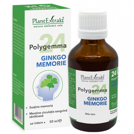 Vreau să fiu activ! - Polygemma 24 Ginkgo Memorie, 50 Ml