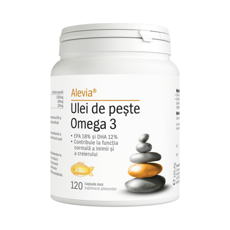 Alimente - Ulei de peste Omega 3 - 120 capsule moi