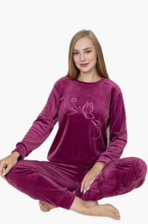 Compleu catifea damă  gros vatuit BAK504  – Confort, stil și eleganță BAK504