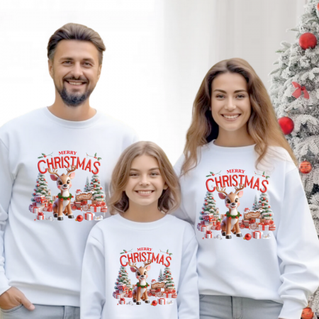 Tricouri personalizate Family - Tricouri Family mama, tata si copii personalizate cu tematica de Craciun, Cadoul perfect de craciun 12660