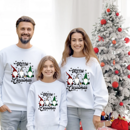 Tricouri personalizate Family - Tricouri Family mama, tata  si copii personalizate cu tematica de Craciun,  Craciun Fericit 12241