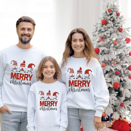 Tricouri personalizate Family - Tricouri Family mama, tata  si copii personalizate cu tematica de Craciun,  Craciun Fericit 12242