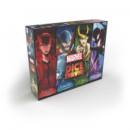 Board Games - Dice Throne Marvel 4-Hero: Box - Scarlet Witch vs Thor vs Loki vs Spider-Man - EN