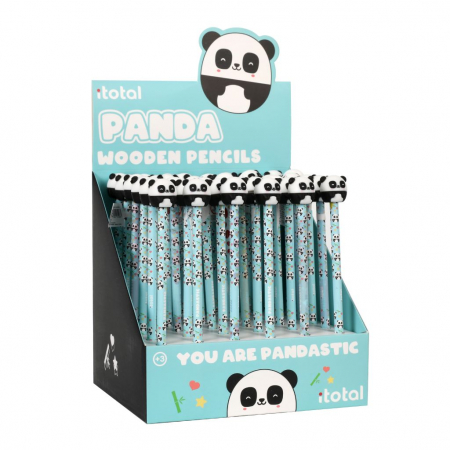 Creioane Colorate - Creion HB, din lemn, design panda
