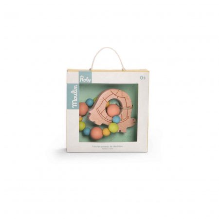 Idei de cadouri sub 100 de lei - Inel de dentitie Broasca testoasa, Moulin Roty