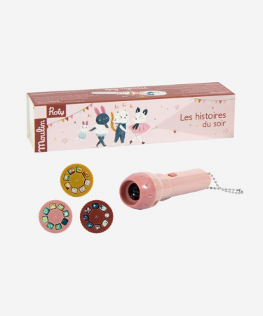 Idei de cadouri sub 100 de lei - Lanterna cu povesti Dupa ploaie, Moulin Roty