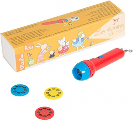 Idei de cadouri sub 100 de lei - Lanterna cu povesti O mare familie, Moulin Roty