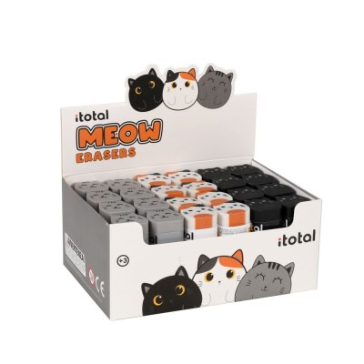 Creioane Colorate - Radiera cu design pisicuta