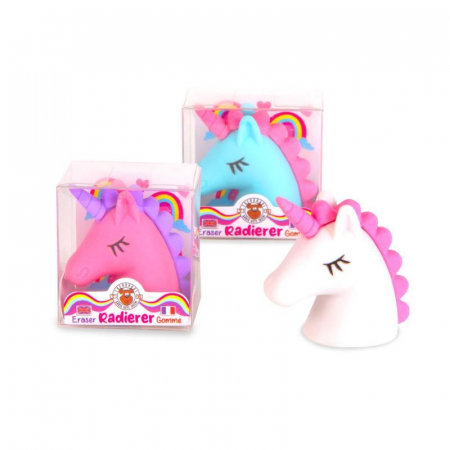 Creioane Colorate - Radiera in forma de unicorn