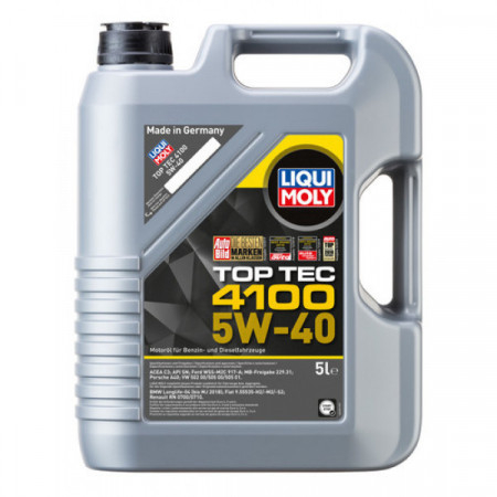 Ulei motor - Ulei motor Liqui Moly Top Tec 4100 5W-40 (3701) (2686) (9511) 5L