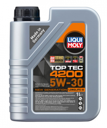 Ulei motor - Ulei motor Liqui Moly Top Tec 4200 5W-30 (3706) (2691) (8972) 1L