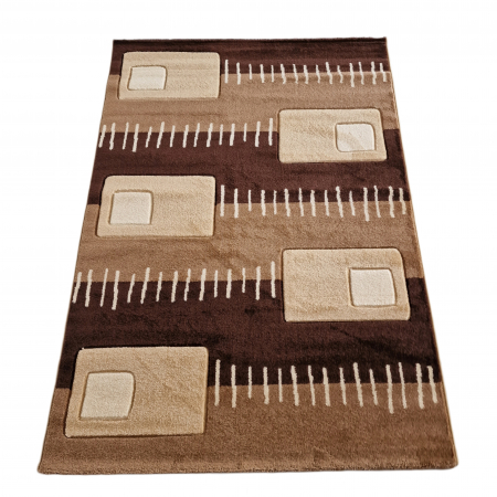 Covoare Moderne - Covor Carvino, 120 x 170 Maro/Bej Inchis 2055A