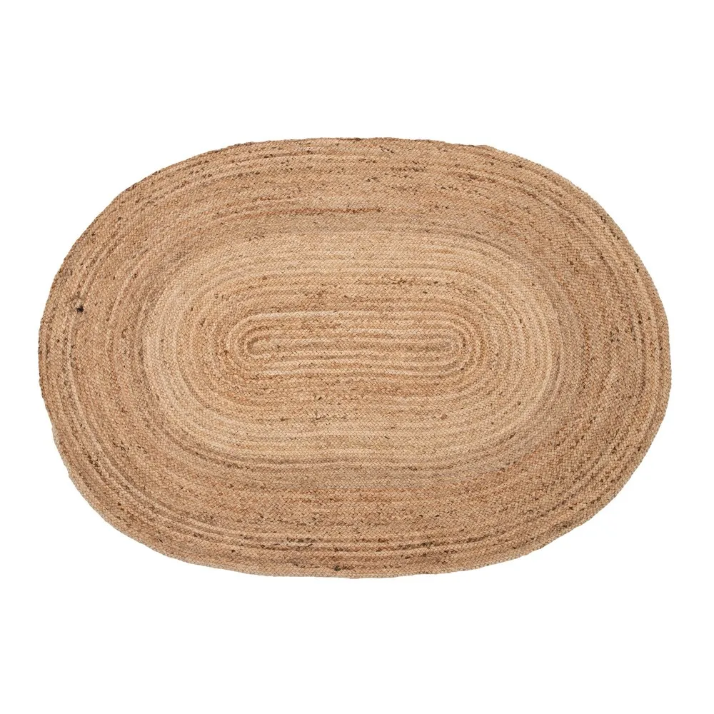 Covoare in Stil Boho - Covor oval iuta natural | Covoare decorative living