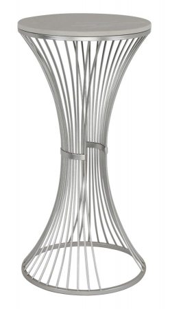 Scaune in Stil Glam - Masuta laterala inalta cu marmura | Design rafinat CreativDeco