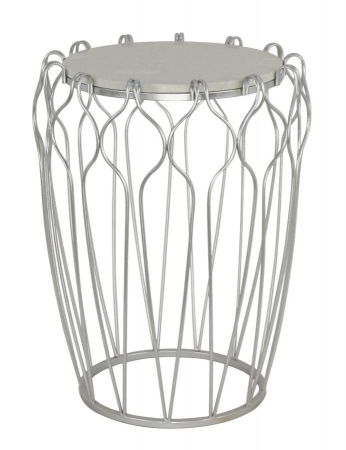 Scaune in Stil Glam - Masuta rotunda cu blat marmura | Accent living CreativDeco