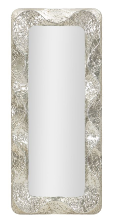 Scaune in Stil Glam - oglinda glam dreptunghiulară metal argintiu Argelux Rettangolare