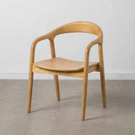 Minimalist - Scaun lemn ulm cu șezut MDF – design scandinav modern ergonomic