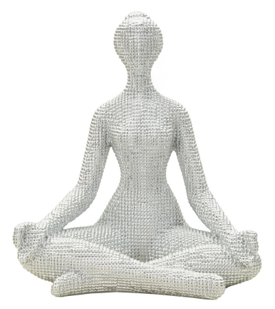 Scaune in Stil Glam - statueta yoga decor CreativDeco