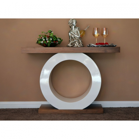 Produse - Consola Oscar 120x84x35 cm Fa01 Nuanta Maro/Alb