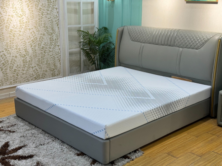 Produse - Saltea ortopedica Wolke Memory 180x200x15 cm, husa detasabila cu fermoar, 2 cm spuma memory gel, 13 cm spuma poliuretanica de baza, fermitate medie