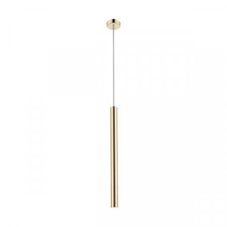 Lustre - Lustra aurie LOYA pendul cilindric cu iluminare LED, inaltime reglabila, 003064-008383 - Zumaline