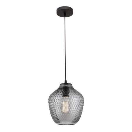 Lustre Dormitor - Lustra pendul sticla cu model diverse culori Tejal, Ø 23 cm, inaltime reglabila, 9103531 - Novaluce