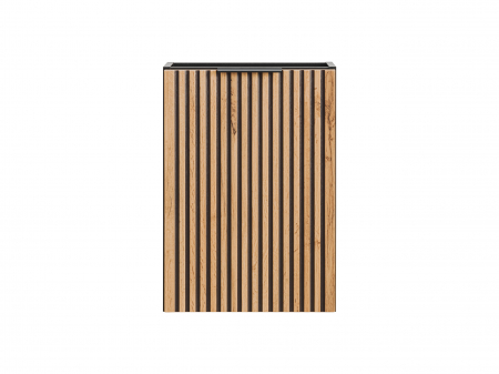 Masti pentru lavoare - Masca lavoar baie suspendata Xilo, 40/60/80/100 cm, MDF + PAL, stejar cu insertii negre, COMAD